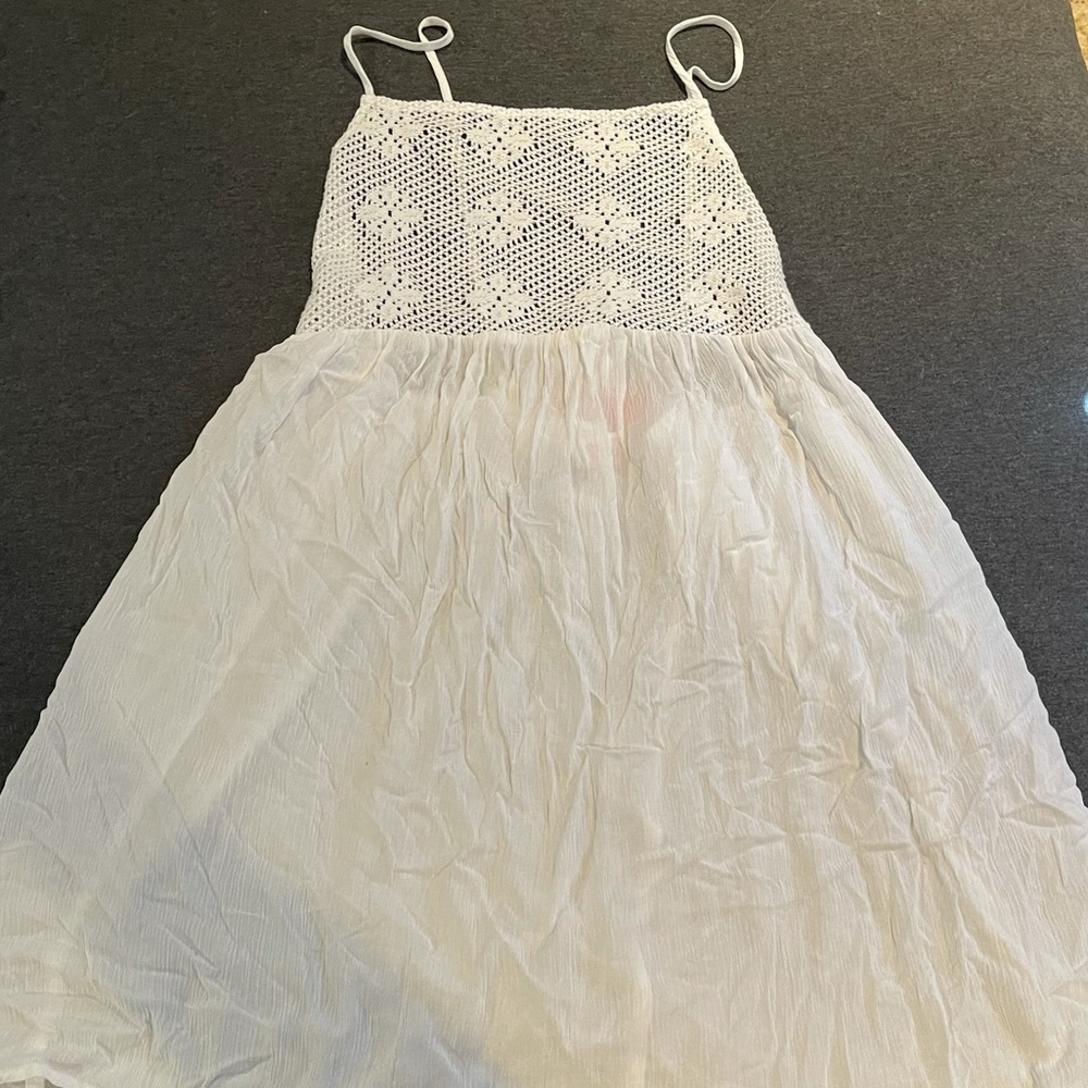 White swimsuit cover-up